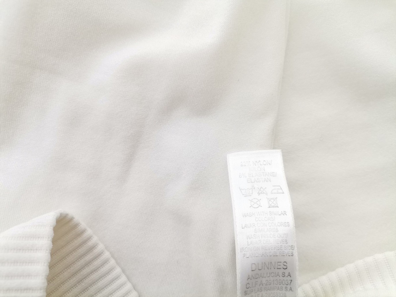 Dunnes Size M Color Biały Legginsy