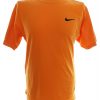 Nike Size M Color Pomarańczowy Męski T-Shirt Krótki rękaw Fabric Bawełna 100%