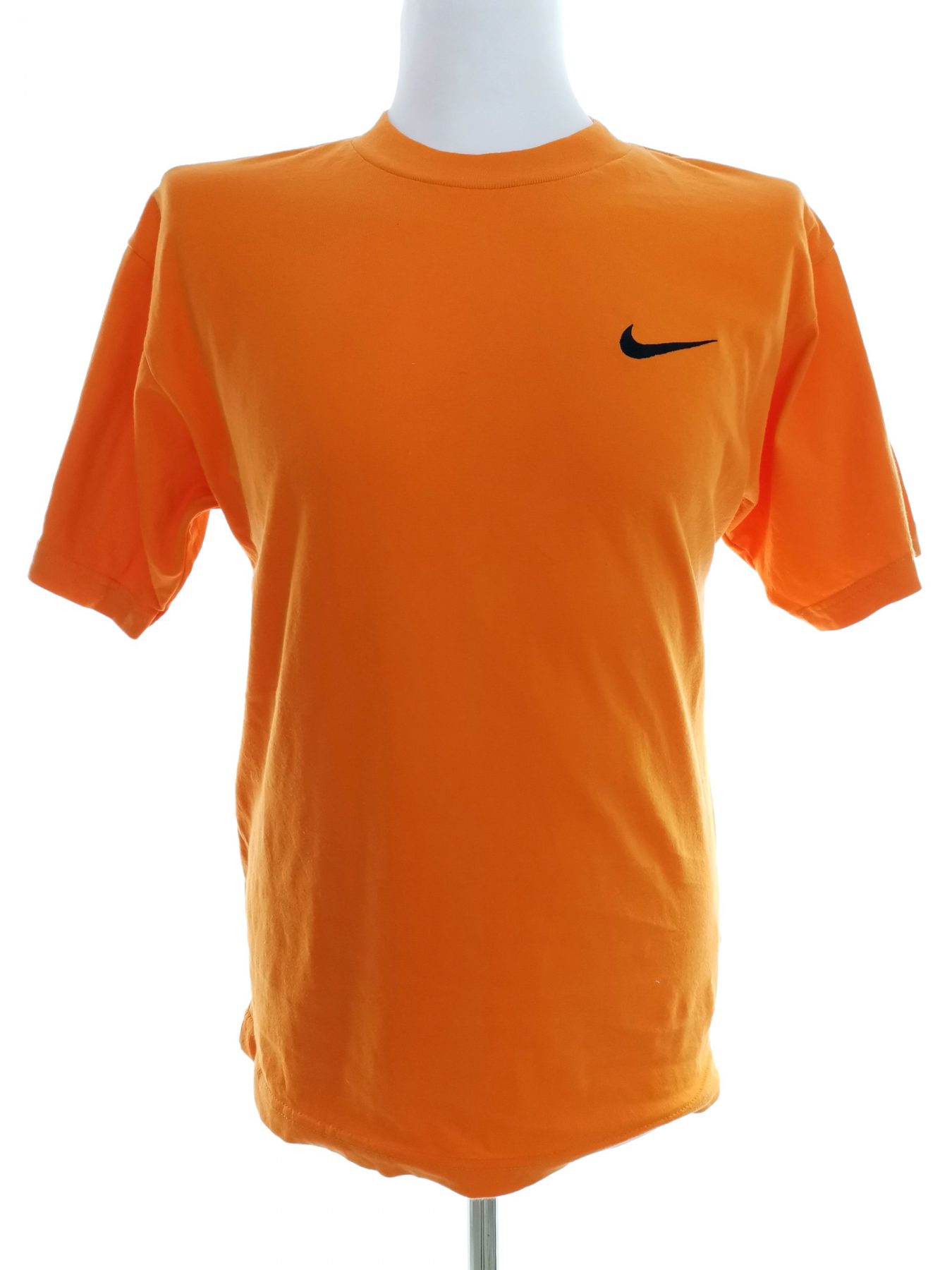 Nike Size M Color Pomarańczowy Męski T-Shirt Krótki rękaw Fabric Bawełna 100%