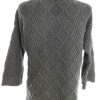 Max Studio Size M Color Niebieski Crew Neck Sweter Rękaw 3/4 Fabric Bawełna 100% Dzianina kablowa