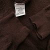 Gran Sasso Size 56 Color Brązowy Crew Neck Sweter Długi rękaw Fabric Wełna Jagnięca 100% Cienka dzianina