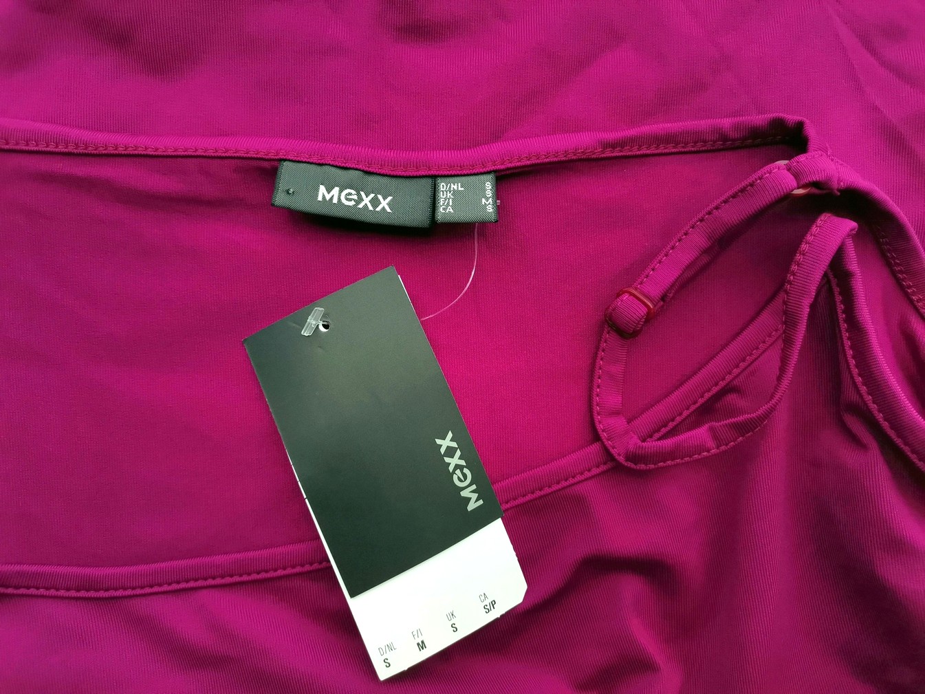 Mexx Size S Color Fioletowy Dekolt U Bluzka Bezrękawnik