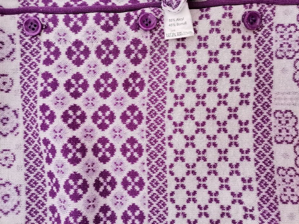 Folk Size XXL Color Kremowy W serek Długi Zapinany Kardigan Długi rękaw Fabric Akryl Cienka dzianina