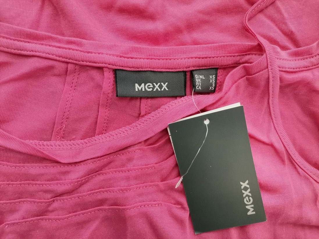 Mexx Size XS Color Różowy Drapowany dekolt Bluzka Bezrękawnik Fabric Lyocell 100%