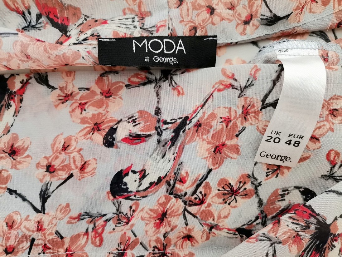 Moda at George Size 20 (48) Color Szary W serek Długi Otwarty Kardigan Rękaw 3/4 Cienka dzianina