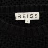 Reiss Size L Color Czarny Męski Sweter Długi rękaw Fabric Bawełna 100%