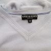 Lyle & Scott Size M Color Niebieski Męski Sweter Długi rękaw Fabric Bawełna 100%