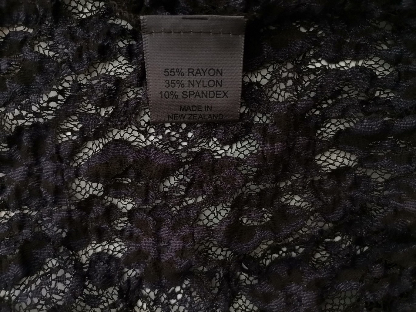 Karen Cole Size XL Color Brązowy W serek Kardigan Wiązany Krótki rękaw Fabric Rayon Otwarta dzianina