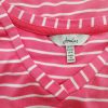 Joules Size 12 (40) Color Różowy Pasy W serek Sukienka Maxi Krótki rękaw Długa Fabric Bawełna