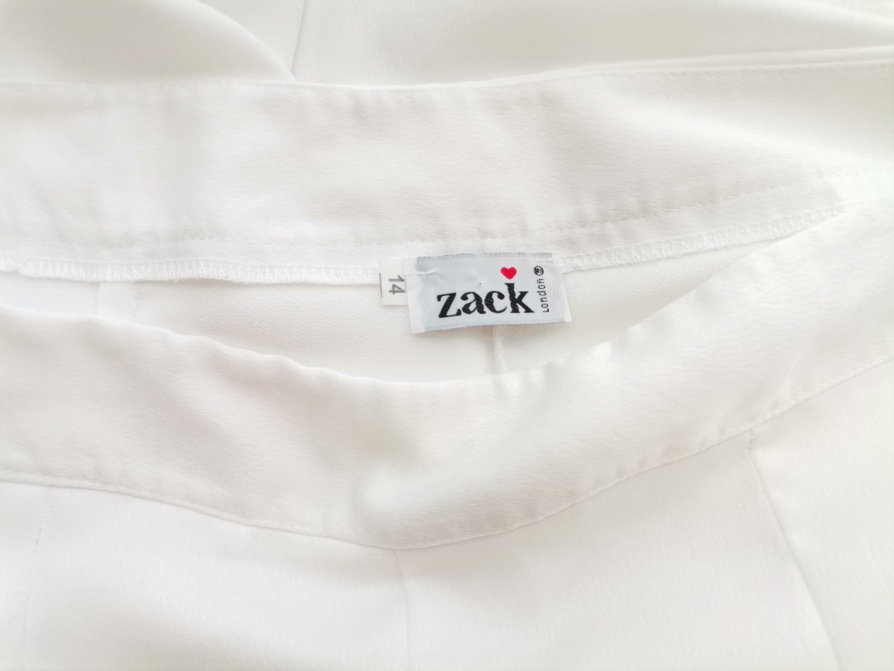 Zack London Size 14 (42) Color Biały Spodnie Rybaczki