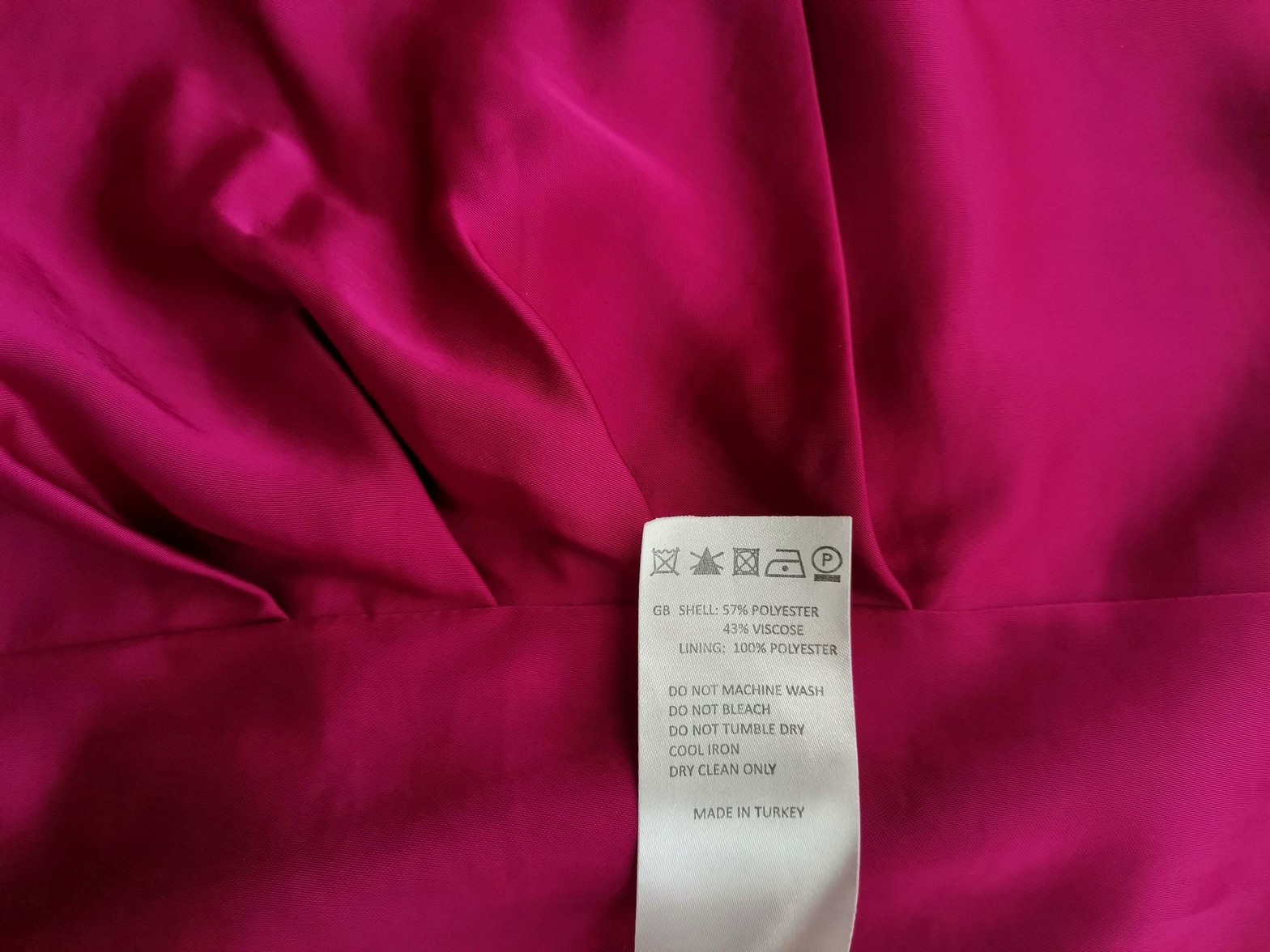 Reiss Size 14 (42) Color Fuksja Okrągły dekolt Sukienka Prosta Bezrękawnik Do Kolan