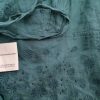 Laura ashley Size 12 (38) Color Turkusowy W serek Kardigan Wiązany Długi rękaw Fabric Len 100% Cienka dzianina