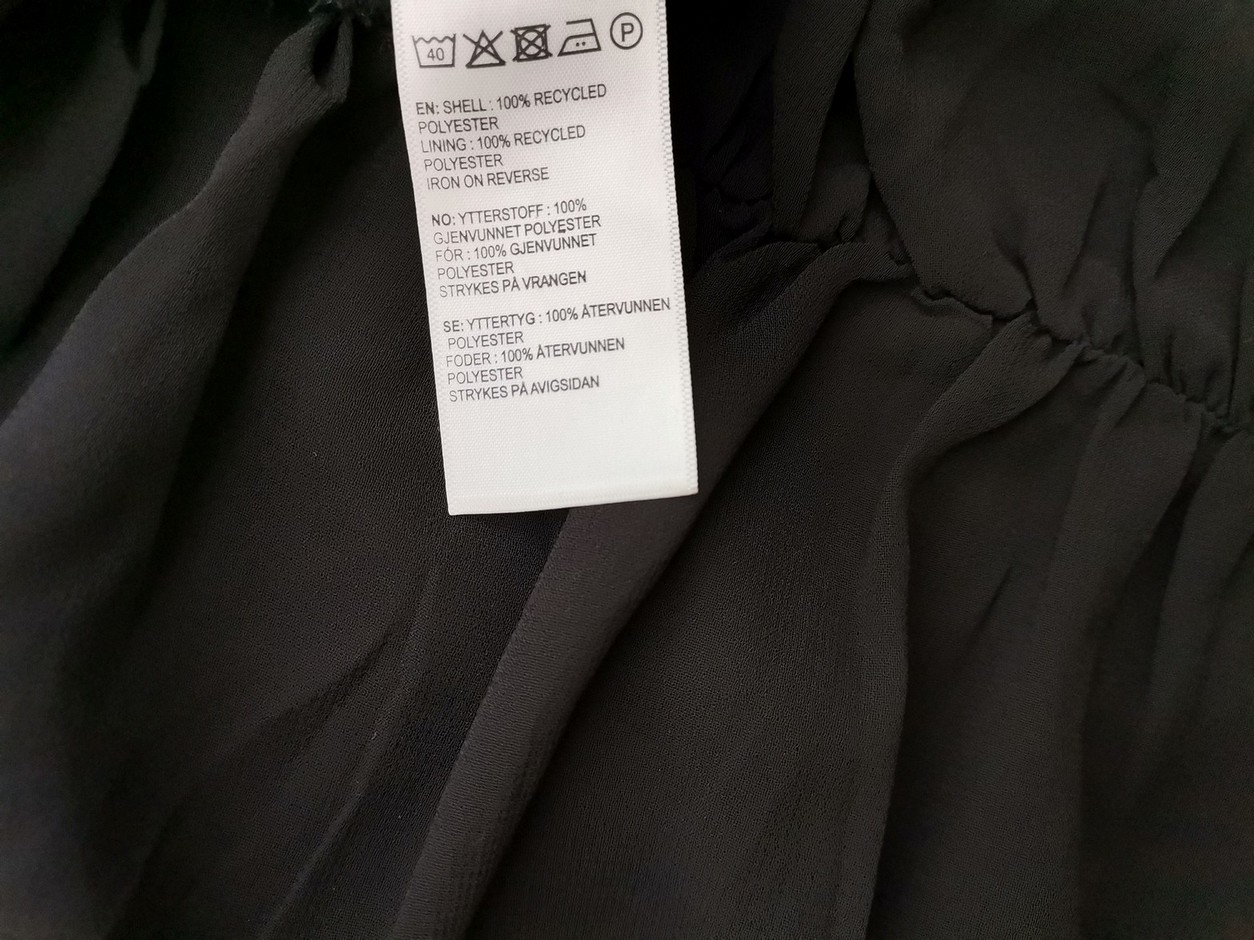 BIK BOK Size M Color Czarny W serek Sukienka Bodycon Długi rękaw Do Kolan