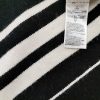 Gap Size S Color Czarny Pasy Pół golf Sweter Długi rękaw Fabric Wełna Merino Cienka dzianina