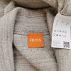 Hugo Boss Size L Color Szary Męski Sweter Rozpinany Długi rękaw Fabric Bawełna 100%