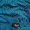 Milieu Size L Color Niebieski W serek Sukienka Prosta Bezrękawnik Do Kolan Fabric Wiskoza