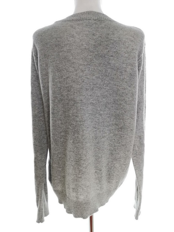 H&m Size XL Color Szary Crew Neck Sweter Długi rękaw Cienka dzianina