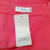 JORLI Size 18 (46) Color Różowy W serek Bolerko Kardigan Krótki rękaw Fabric Wiskoza Cienka dzianina