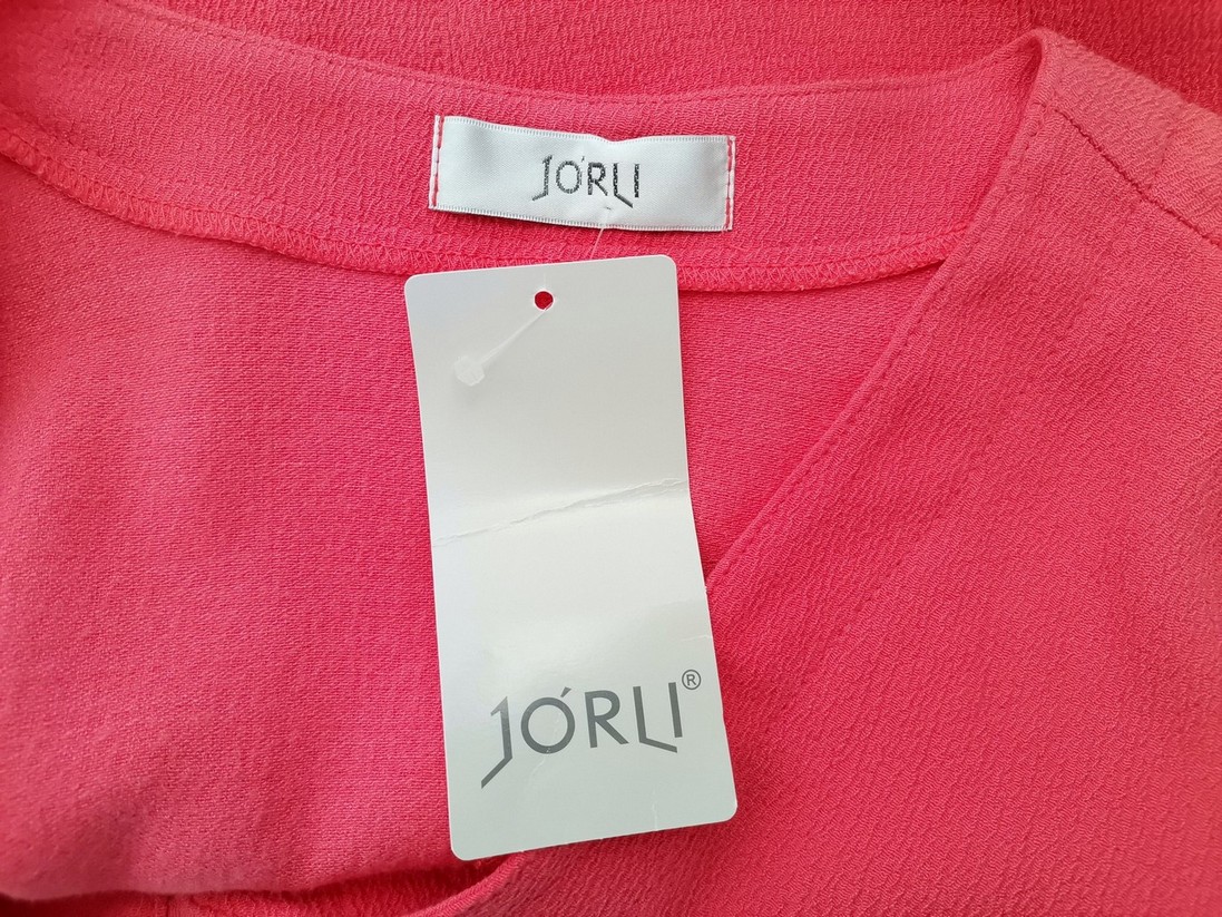 JORLI Size 18 (46) Color Różowy W serek Bolerko Kardigan Krótki rękaw Fabric Wiskoza Cienka dzianina