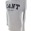 Gant Size S Color Szary Męski Sweter Długi rękaw Fabric Bawełna 100%