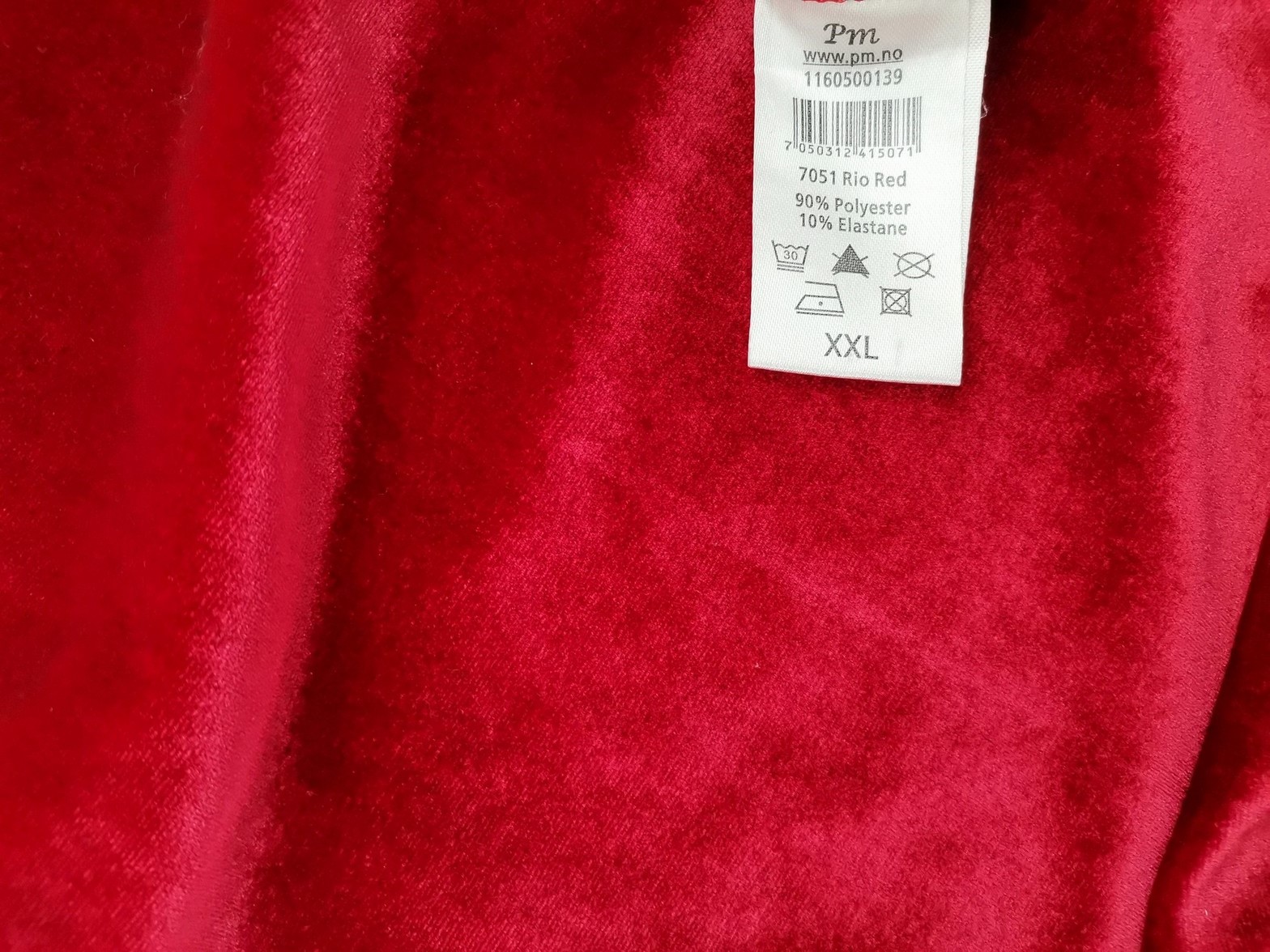 Andrea Size XXL Color Czerwony W łódkę Tunika Bluzka Rękaw 3/4