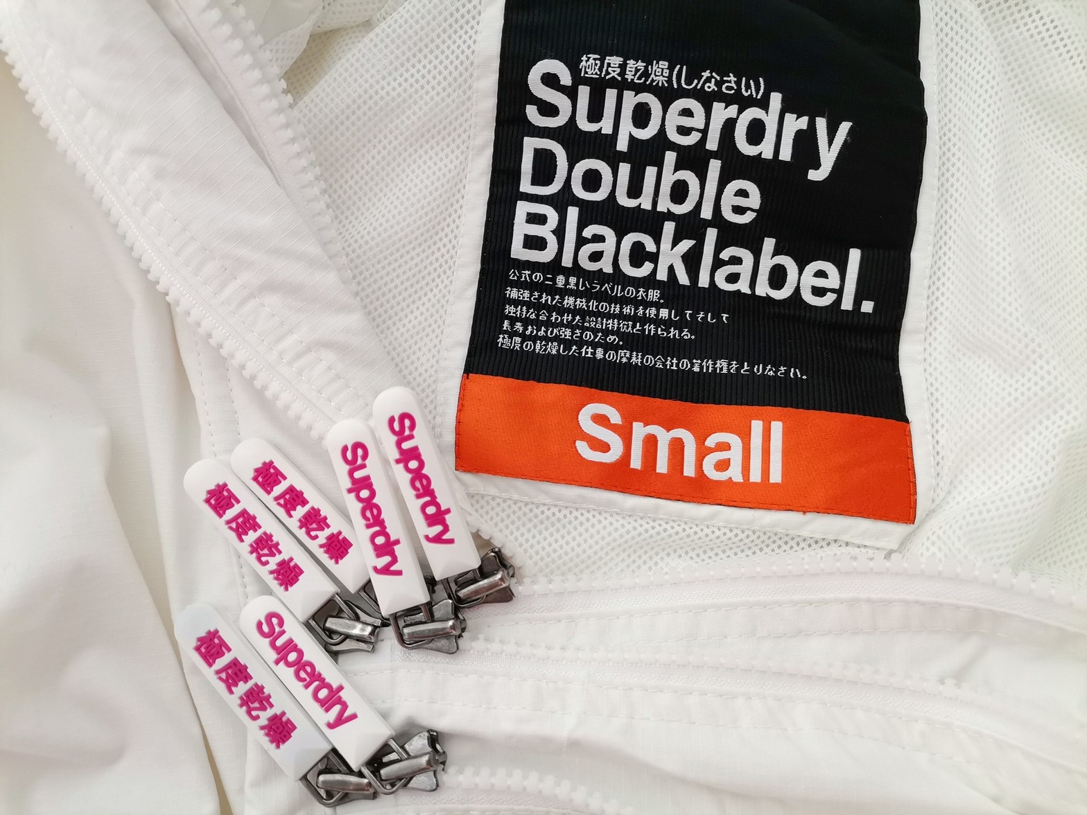 Superdry Size S Color Biały Kurtka Długi rękaw