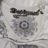 DESIGUAL Size XS Color Szary Dekolt U Sukienka Elegancka Krótki rękaw Midi