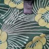 Indiska Size L Color Szmaragdowy W serek Sukienka Kopertowa Rękaw 3/4 Do Kolan Fabric Bawełna 100%