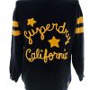 Superdry Size L Color Granatowy Męski Sweter Długi rękaw Fabric Bawełna