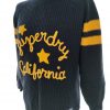 Superdry Size L Color Granatowy Męski Sweter Długi rękaw Fabric Bawełna